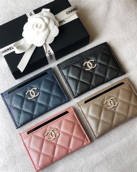 chanel card holder wallet|chanel card holder price.